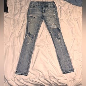 American Eagle ripped jeans, size: 00